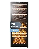 Haier Weinklimaschrank 50 SERIE 5 HWS79GDG I Weinkühlschrank für 79 Flaschen I...