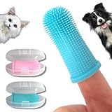 PawsOnly Fingerzahnbürste Hund Katze | Set von 2 | Aufbewahrungsbox | Silikon |...