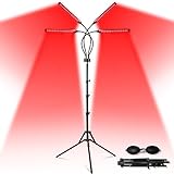 Rotlichtlampe mit Stand, 660nm ＆ 850nm Red Light Therapy, 180LEDs Rotlicht...