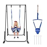 Slevoo 2-in-1 Baby-Jumper und Schaukel, Kleinkind-Schaukel-Set mit faltbarem...