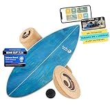 Surfin Balance Board - einzigartiges Board inkl. Rolle, Halbkugel und Balance...