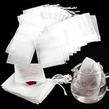 Pack of 400 Teebeutel für Losen Tee, 7x9 cm Teefilter mit Kordelzug, Tee...