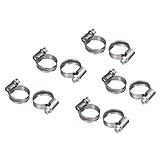 Xavax 10er Set Schlauchschellen mit Schneckenantrieb, Spannbereich 20 - 32 mm,...