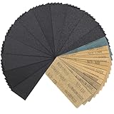70 Stück Schleifpapier Set, 23x9 cm Nassschleifpapier, Körnung 120 150 180 240...