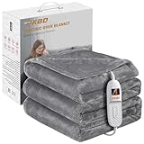 PKBD Heizdecke 190x130CM,Flanell Elektrische Wärmedecke mit Abschaltautomatik,9...