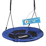 ZERRO Nestschaukel Outdoor & Indoor bis zu 150kg Höhenverstellbare Ø120cm...