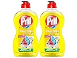 PRIL Kraft Gel Zitrone (2x 450 ml), Handgeschirrspülmittel mit höchster...