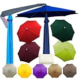 Sonnenschirm Ersatzbezug, 200/230/250/270/300/350 cm + 6/8 Streben...