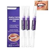 Zahnaufhellung Whitening Stift, Purple Teeth Bleaching Pen, Zahnweiss Stift mit...