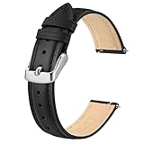BISONSTRAP Elegante Leder Uhrenarmband, Schnellverschluss, Uhrenarmbänder für...