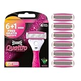 Wilkinson Sword - Quattro for Women Rasierer, 6+1 Ersatzklingen, 4 ultradünne...