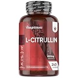 L-Citrullin 3000mg pro Portion - 240 vegane Kapseln - 4 Kapseln täglich - Frei...