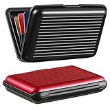 YSAOAKA 2 Stück Kreditkartenetui aus Aluminium, kreditkarten etui aus Aluminium...