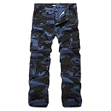 iCKER Herren Cargo Hose Camouflage Hose militär Casual Outdoor Arbeitshose...
