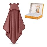 FUCHSUNDPANDA ® Kapuzenhandtuch Baby EXTRA dick, warm & weich | 75x75cm Baby...