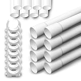 ARLI Installationsrohr M20 gemufft 24m + 50x Klemmschelle – Kabelrohr starr...