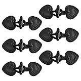 Zimoer 6 Paare Knebelverschlüsse aus Leder, Knebelknöpfe für Jacken, Mäntel...
