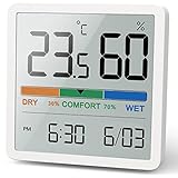 NOKLEAD Digitales Thermo-Hygrometer, Tragbares Thermometer Hygrometer Innen mit...