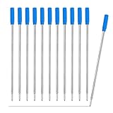 Metall Kugelschreiberminen (12 Stück), Kugelschreiber Minen, Rundspitze,...