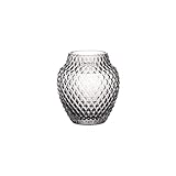 Leonardo Poesia Tisch-Vase, handgefertigte Deko-Vase in Grau, bauchige...