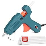 LustLocke Heißklebepistole, 100/60W Feuerfest Heissklebepistole mit 15 Stück...