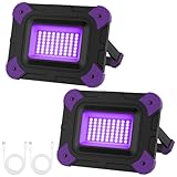 LED Schwarzlicht Strahler, T-SUNUS 2er LED Strahler LED Arbeitsstrahler UV...
