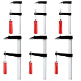 GBACHOOSE 6 Stück Schraubzwingen set mit Spannweite 50x150MM/80x300MM,...