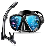 Schnorchelset für Erwachsene und Kinder, Schnorcheln Set mit Dry Schnorchel und...