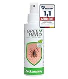 Green Hero Zeckenspray schützt zuverlässig vor Zecken, Mücken & Moskitos...