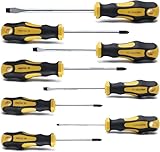 CCLIFE Schraubendreher Set 8tlg Magnetischer Schraubenzieher Satz mit Schlitz,...