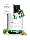 Brokkoli Kapseln - Hochdosiert: 170mg Sulforaphan & 1300mg Brokkoli Extrakt je...