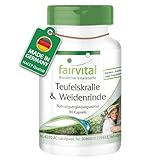 Fairvital | Teufelskralle und Weidenrinde Kapseln - HOCHDOSIERT - standardisiert...