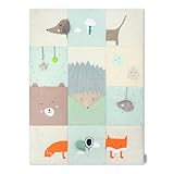 Momi Sensorische Patchwork-Matte VOLPI für Babys und Kleinkinder 120 x 160 cm,...