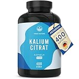 Potassium/Kalium | 2.222mg pro Tag - 400 Kapseln - Kaliumcitrat mit elementarem...