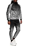C-IN-C Herren Jogginganzug Barockmuster Sportanzug für Männer Trainingsanzug...
