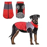 Wintermantel Hund,wasserdichte Winter Fleece Warme Jacke Hundemantel mit...