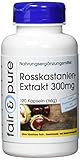 Fair & Pure® - Rosskastanien-Extrakt 300mg - 120 Kapseln - 20% Aescin - vegan