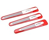 3er Set Saphir-Nagelfeilen [MADE IN SOLINGEN - GERMANY] - original Trumpf-As...