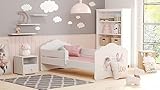 KOBI Fala Kinderbett mit Rausfallschutz | 160 x 80 cm | Kinderbetten mit...