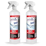 Isopropanol 99,9% Reiniger in Sprühflasche – 2x1 Liter | Hochprozentiger IPA...