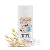 Jean & Len Reichhaltige Creme-Öl Dusche Hafermilch & Kokosöl Reisegröße,...