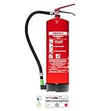 Protex – Schaum-Feuerlöscher SD6 E – 6 Liter – fluorfrei – für die...