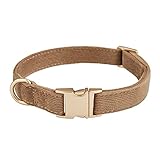 YUDOTE Ultraweiches Hundehalsband natürliche Baumwolle Cord für Kleine Hunde...