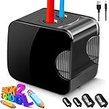 Elektrischer Anspitzer mit Behälter USB 2 Größen 6-12mm, Elektrischer Spitzer...