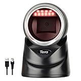 Tera Pro 2D QR Desktop Barcode Scanner Omnidirektional Einstellbarer Scankopf,...