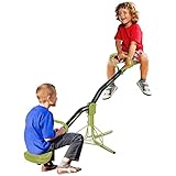 HOMCOM Kinder Gartenwippe, 360° drehbare Wippe, Karussellwippe, Metall, Grün,...