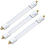 deleyCON 3x Fensterdurchführung für SAT Kabel - 26cm Gesamtlänge davon 17cm...