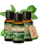 Heldengrün® BIO Basilikumöl [100% NATURREIN] Zertifiziertes Lebensmittel zum...