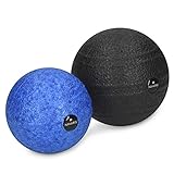 Navaris Faszienball Set zur Selbstmassage - 2X Massageball Faszien Ball Zwei...