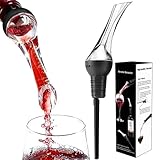 Dekantierausgießer mit Belüfter, Tropffreier Wein Dekanter Flaschenausgießer...